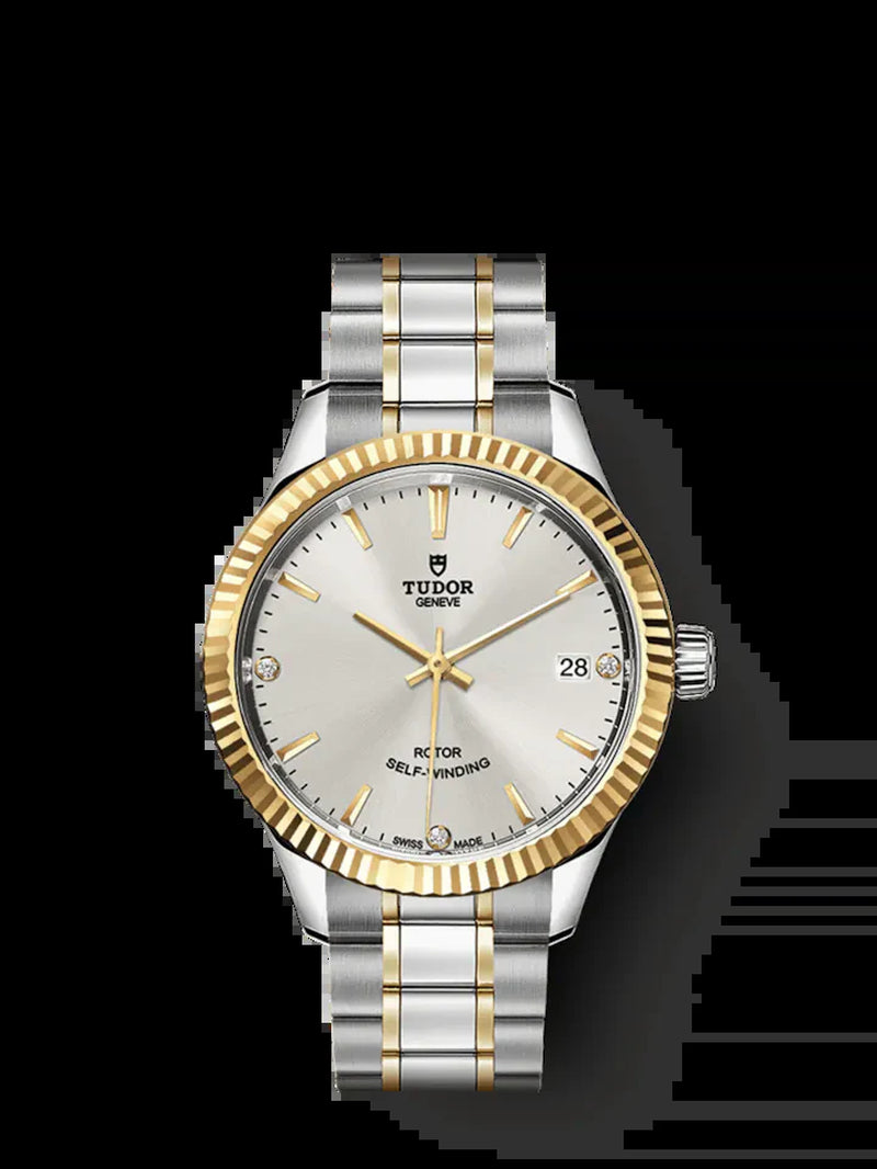 Style, Stainless Steel and Yellow Gold with Diamond-Set, 34Mm, Ref# M12313-0009