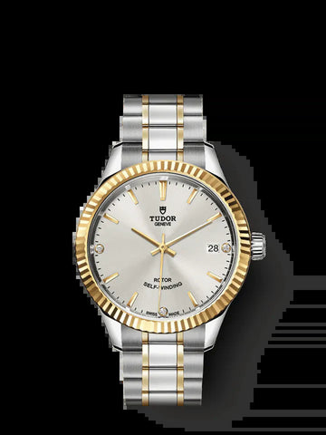 Style, Stainless Steel and Yellow Gold with Diamond-Set, 34Mm, Ref# M12313-0009