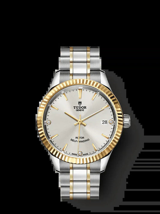 Style, Stainless Steel and Yellow Gold with Diamond-Set, 34Mm, Ref# M12313-0009