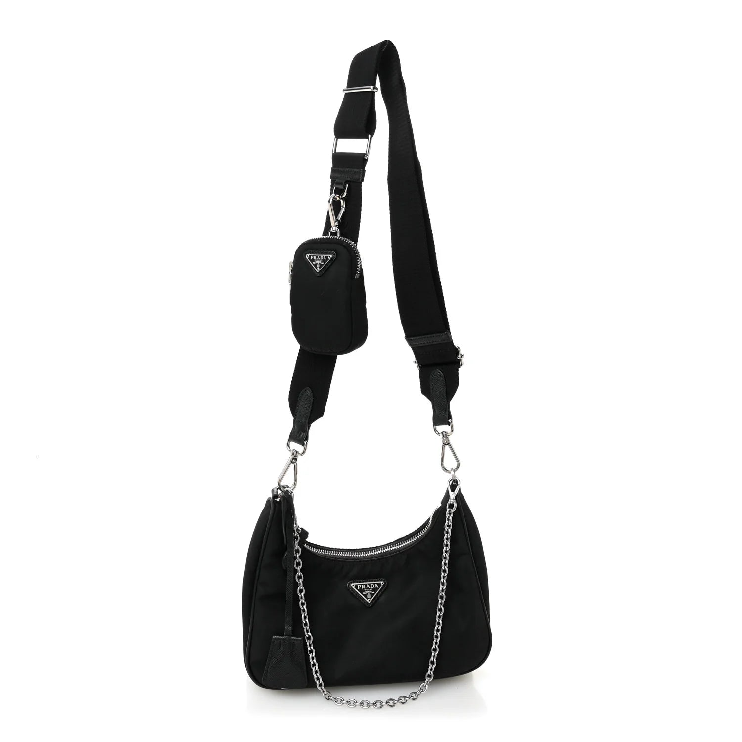 Nylon Re-Edition 2005 Shoulder Bag Black