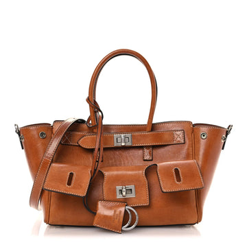 Vegetable Tanned Lambskin Mini Bel Air Carry All Bag Tan Cowboy