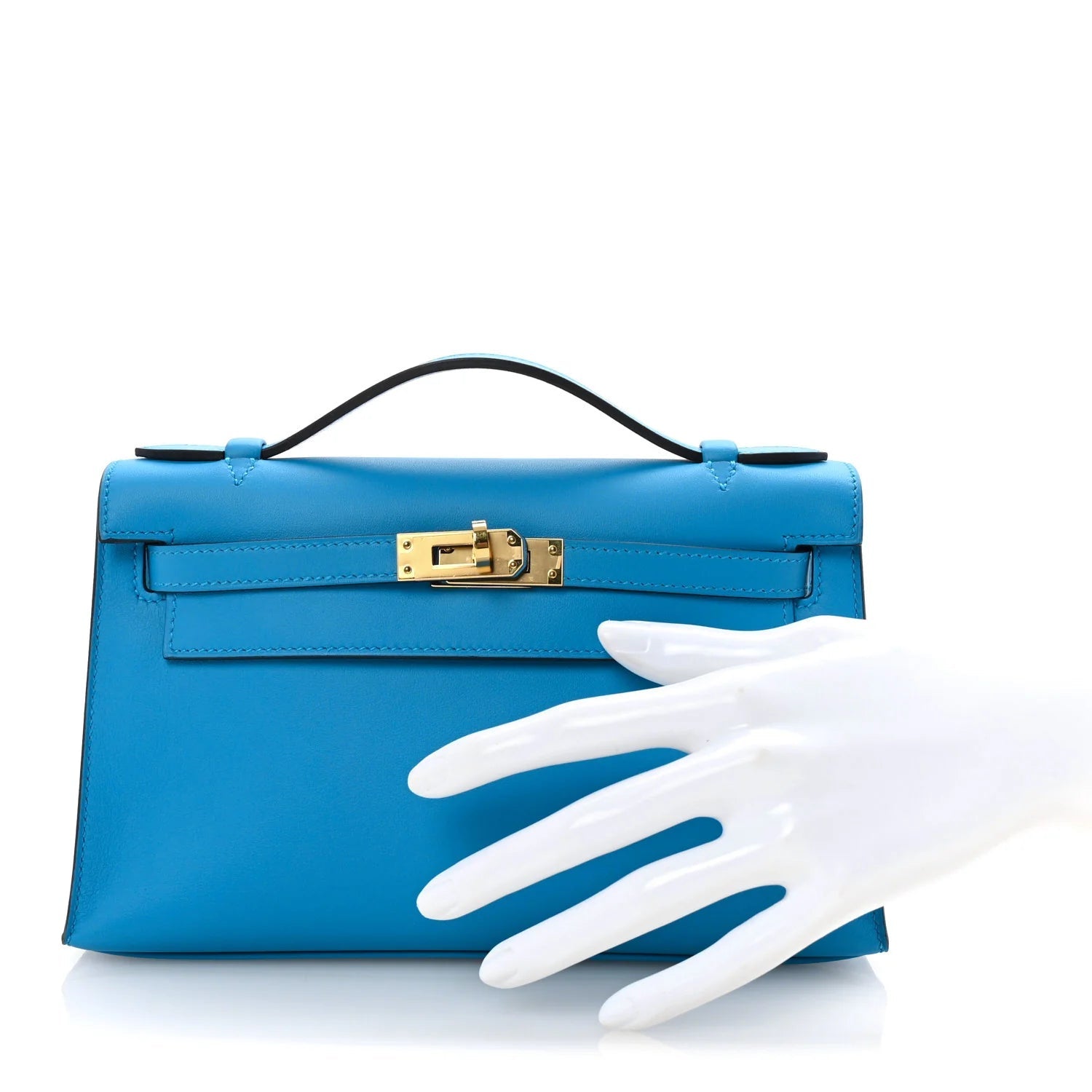 Swift Kelly Pochette Clutch Bleu Frida