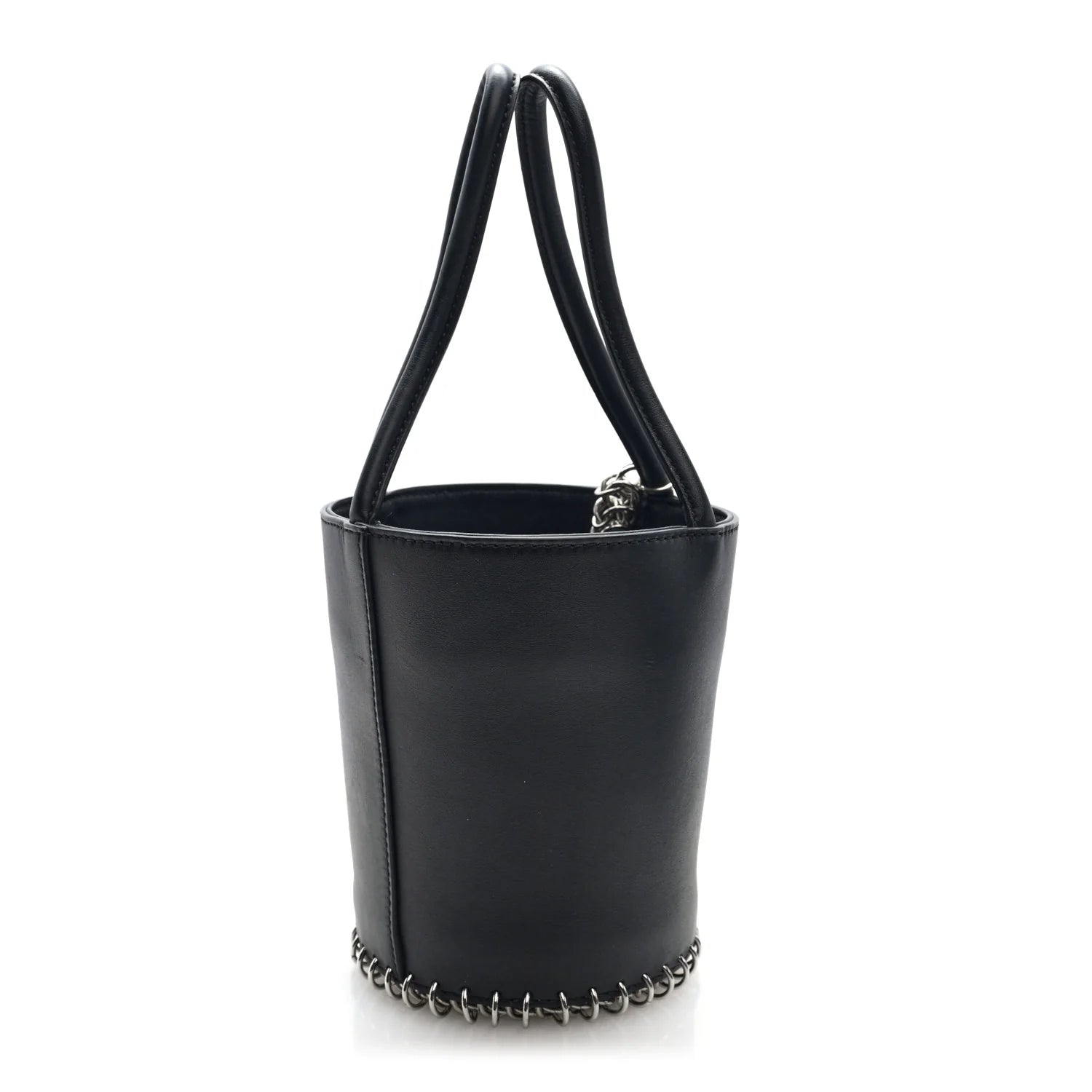 Smooth Calfskin Mini Roxy Bucket Bag Black