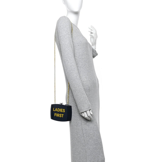 Plexiglass Evening in the Street 5X5=Cc Small Clutch Dark Blue