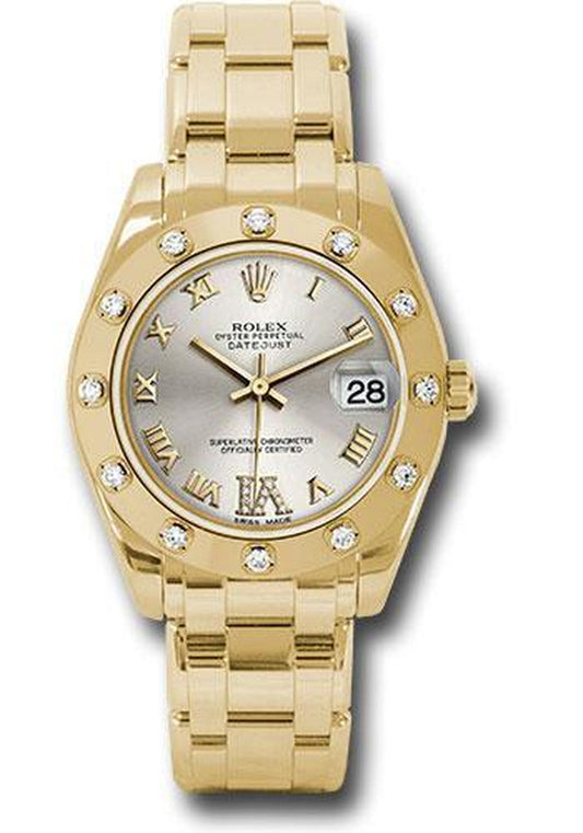 Rolex Datejust Pearlmaster 34Mm Watch: 81318 Sdr6