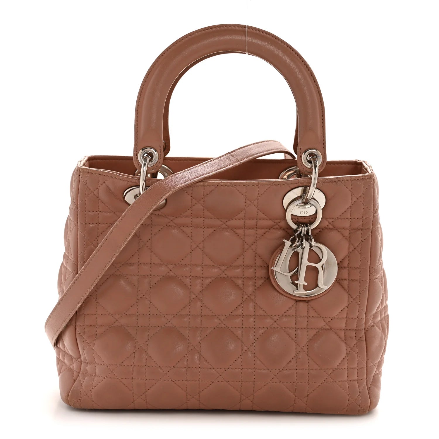 Lambskin Cannage Medium Lady Dior Fard