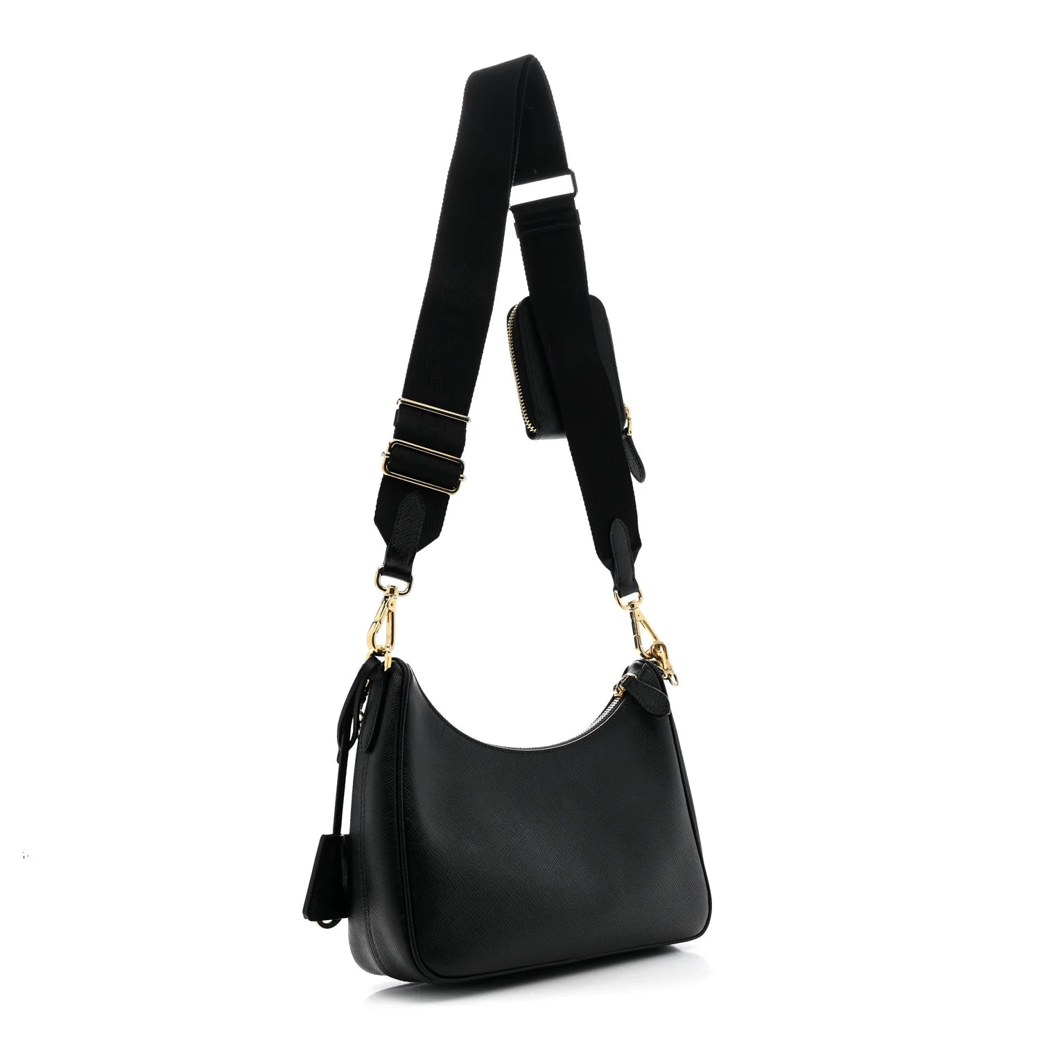 Saffiano Lux Re-Edition 2005 Shoulder Bag Black
