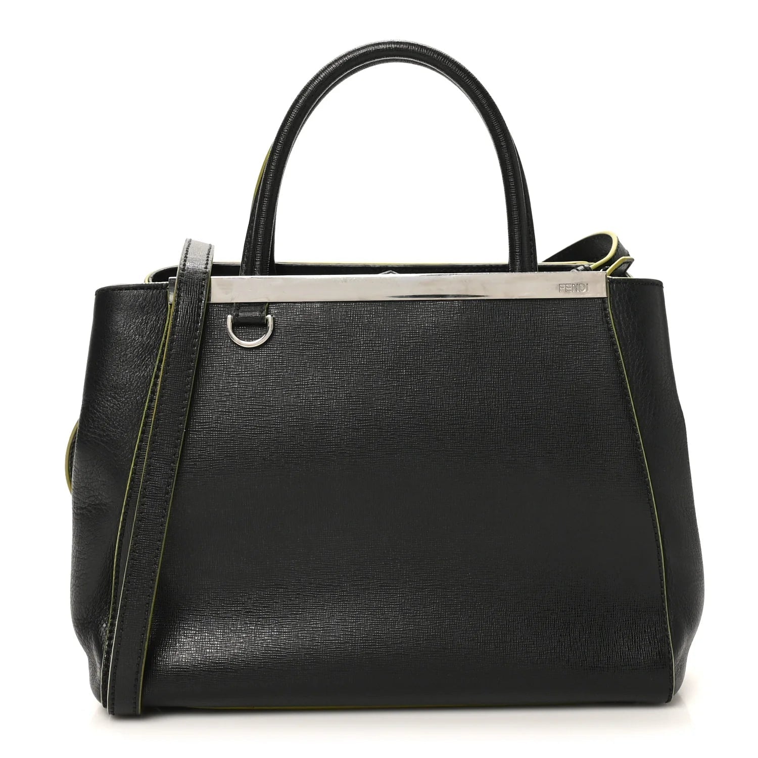 Vitello Elite Apple Charm Petite 2Jours Tote Black