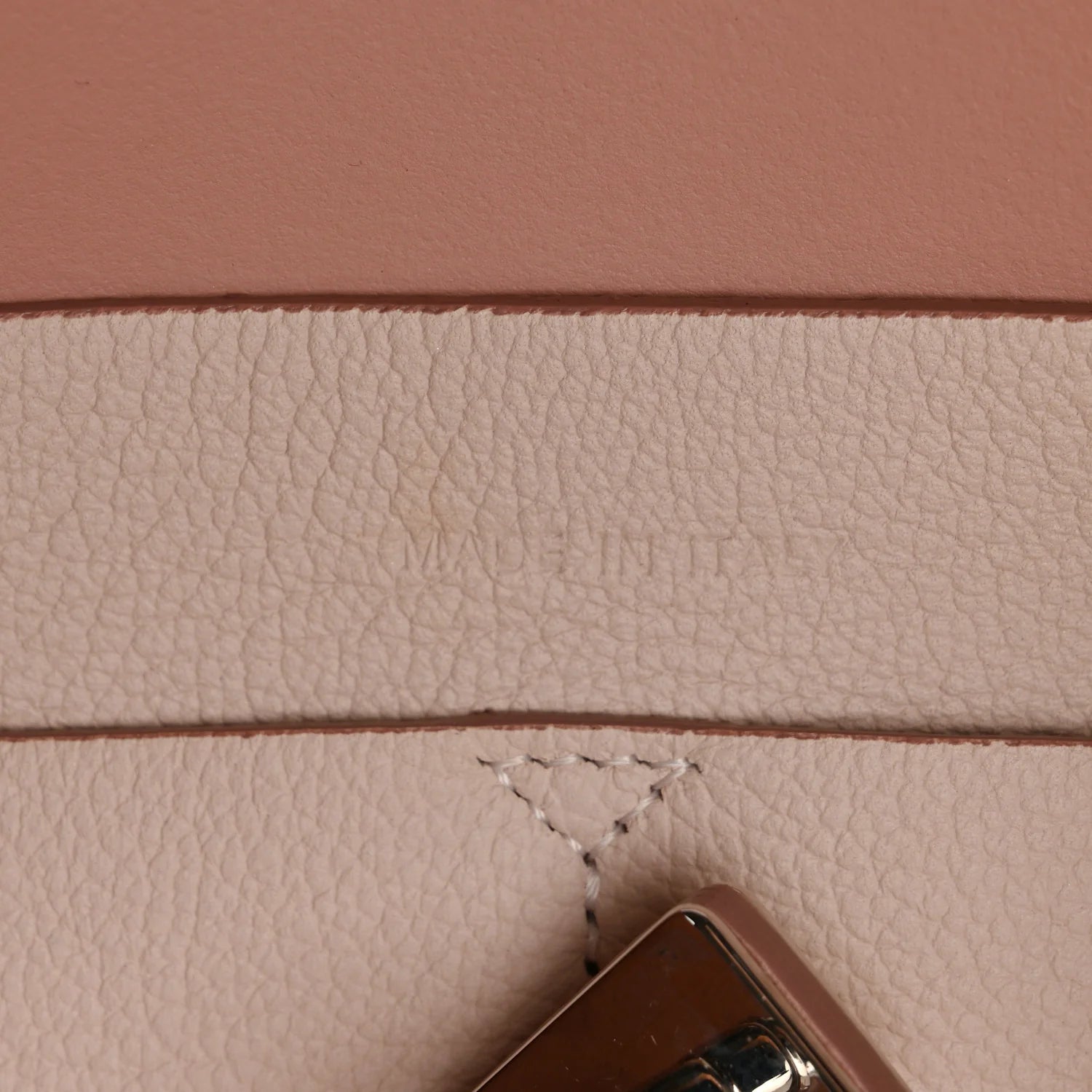 Supple Grained Calfskin Large Open Bar Tote Rose Poudre