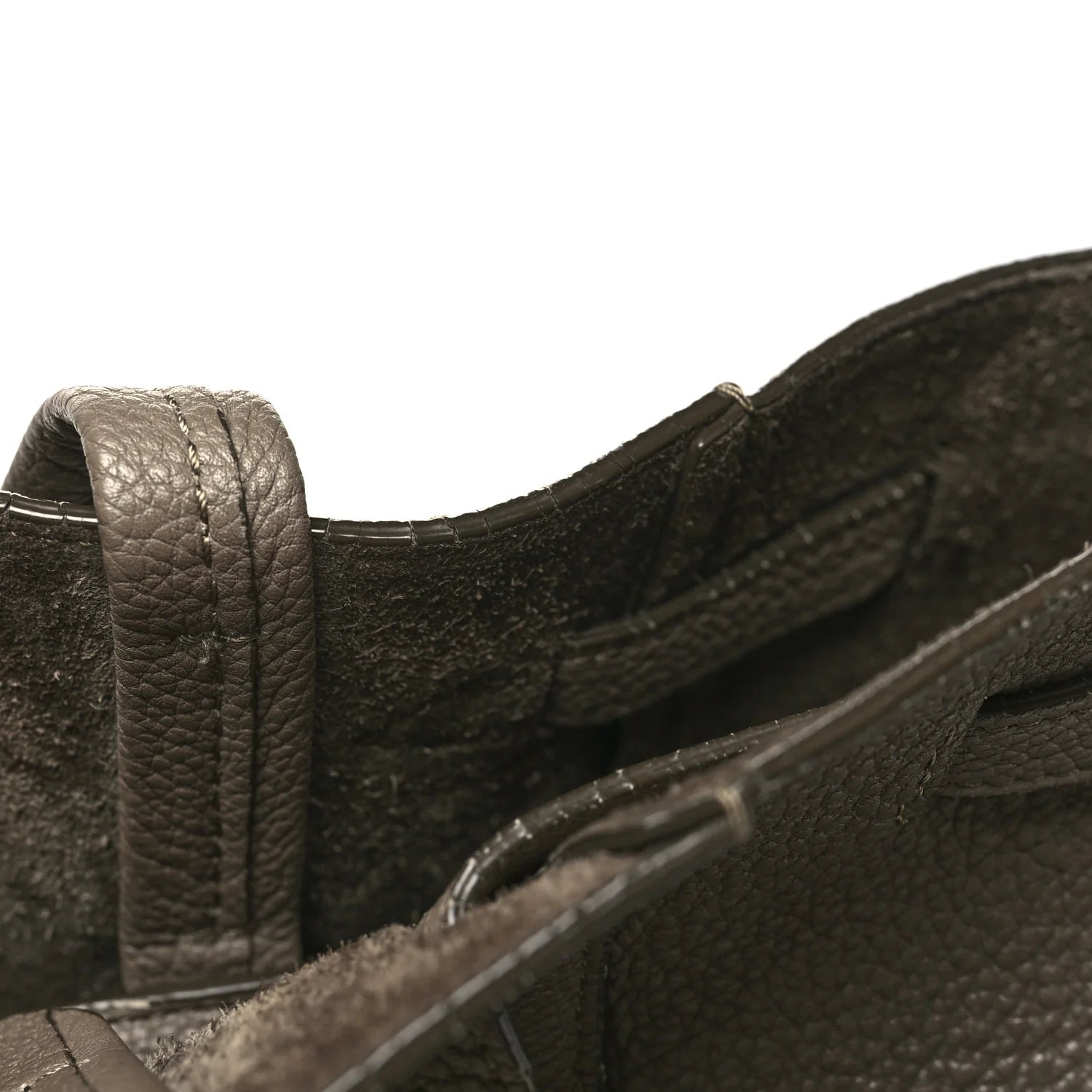 Soft Grained Calfskin Small Belt Cabas Phantom Taupe