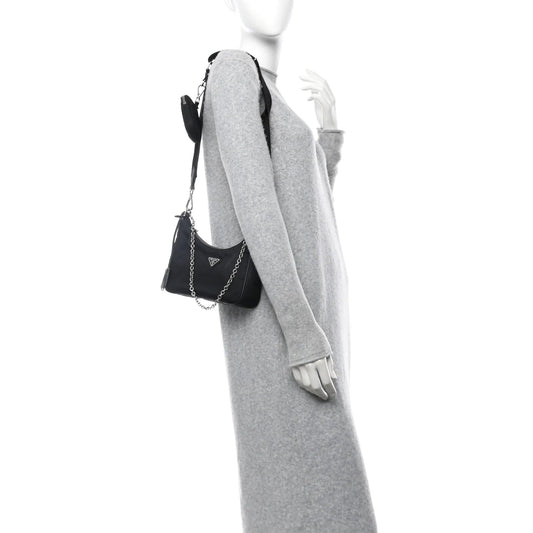 Nylon Re-Edition 2005 Shoulder Bag Black
