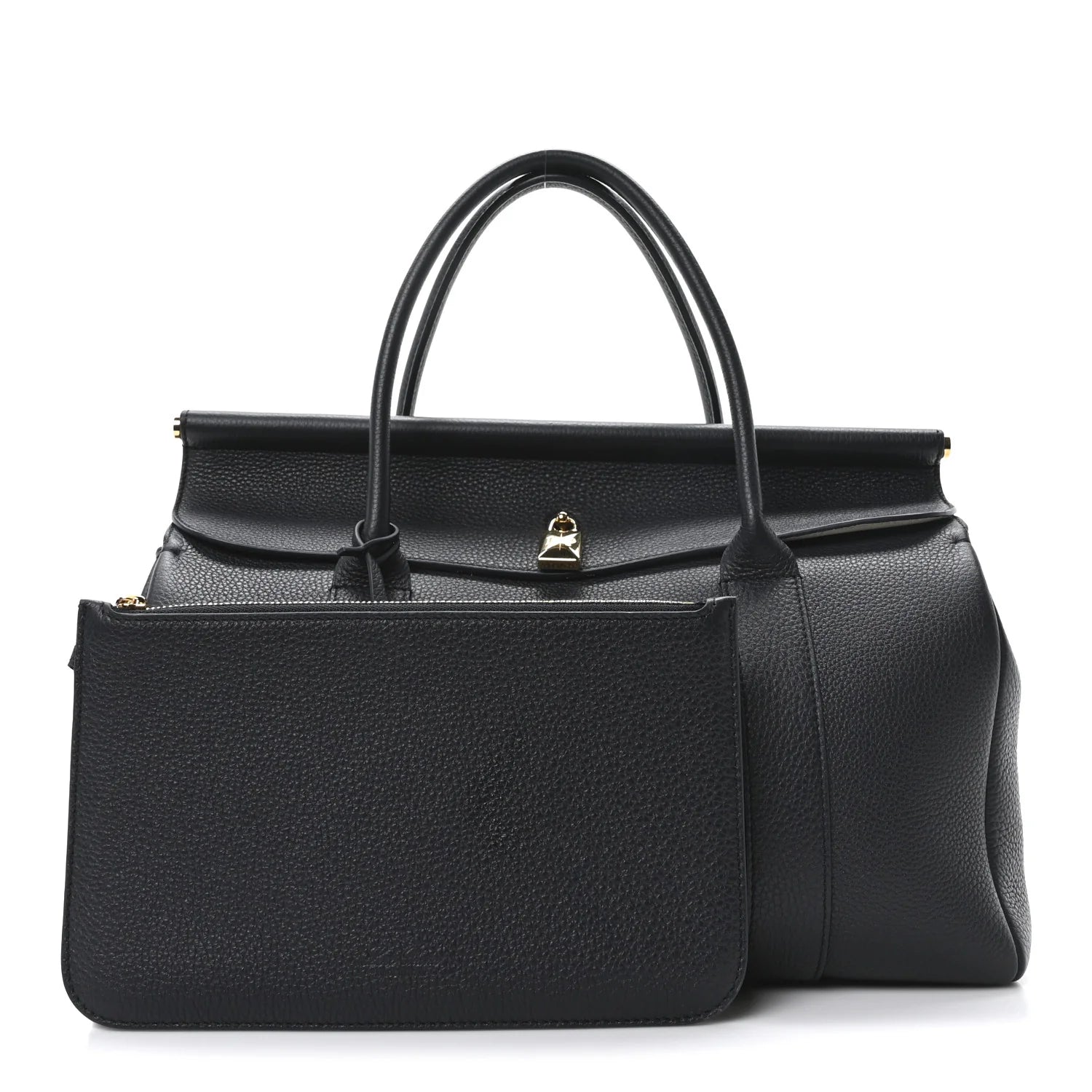 Grained Calfskin L32 Loom Bag Blue Navy