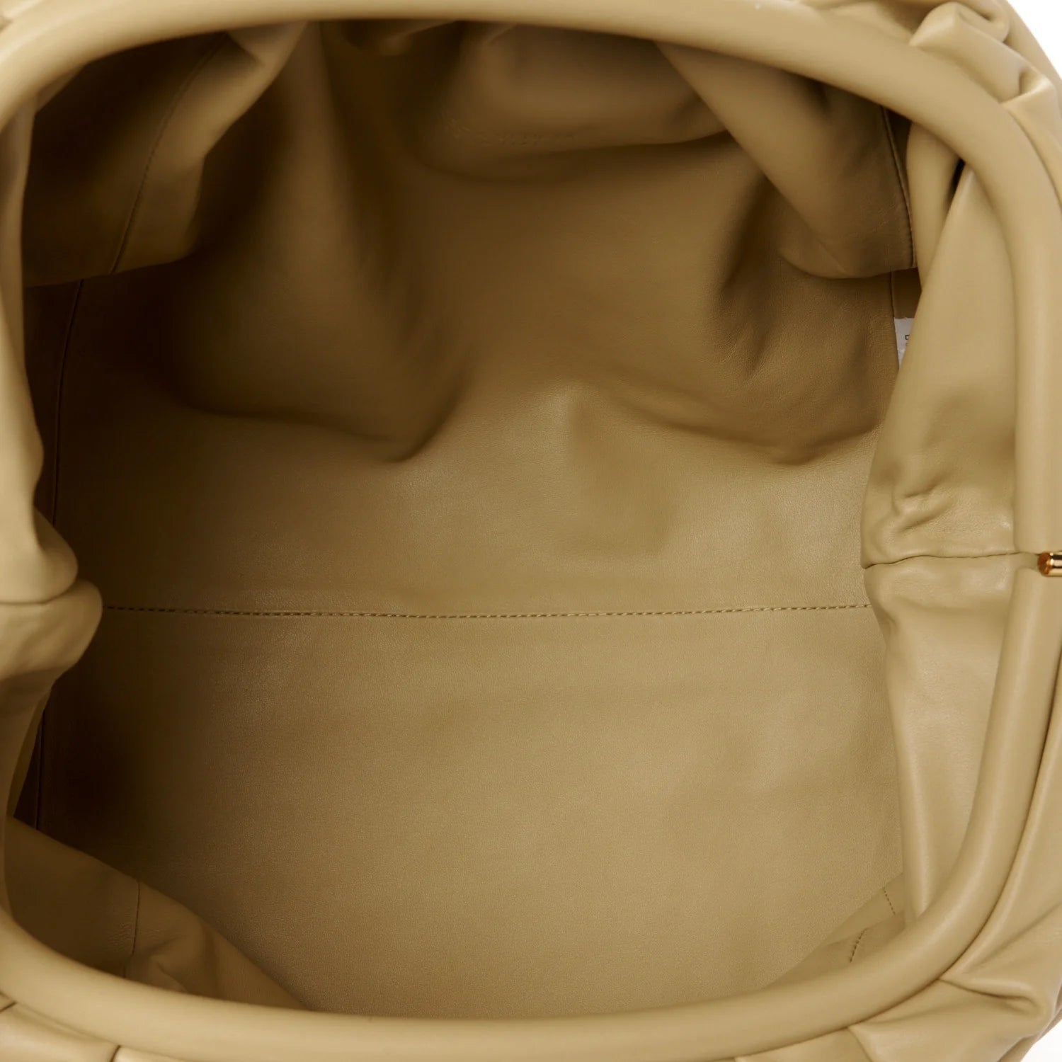 Smooth Butter Calf the Pouch Oversized Clutch Tapioca