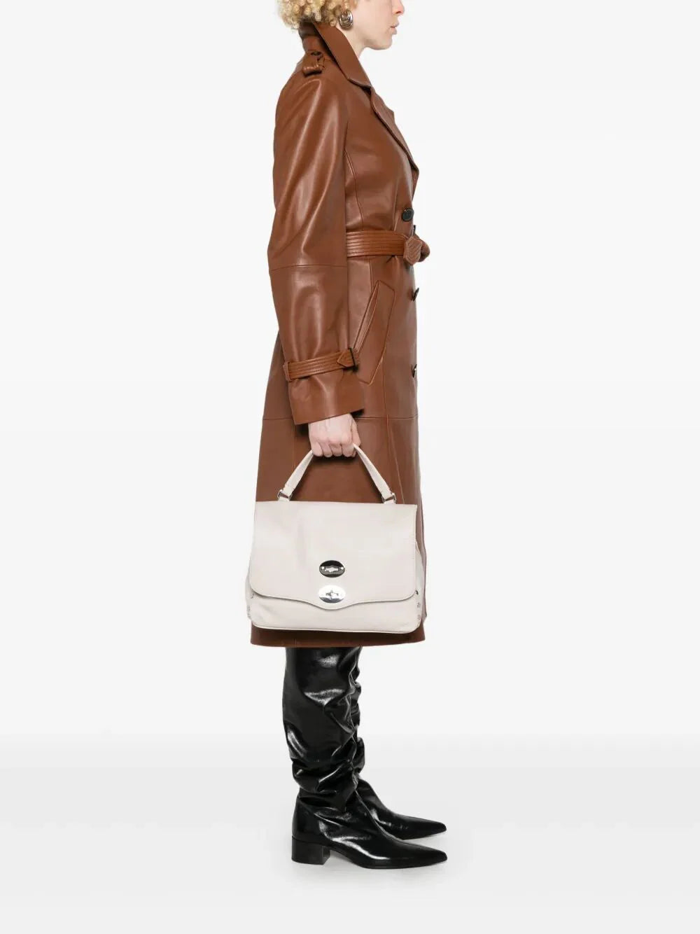 SMALL POSTINA in HAMMERED LEATHER