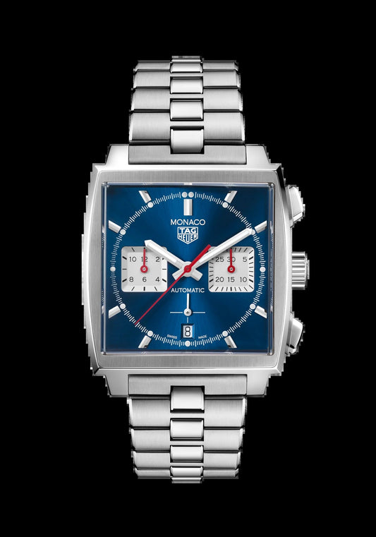 Unworn  Monaco Chronograph Automatic, Stainless Steel, 39Mm, Ref# CBL2111.BA0644, Box and Papers