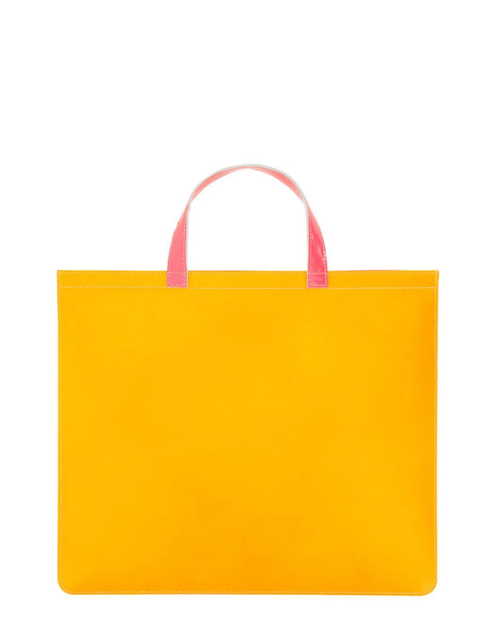 SUPER FLUO LEATHER TOTE BAG
