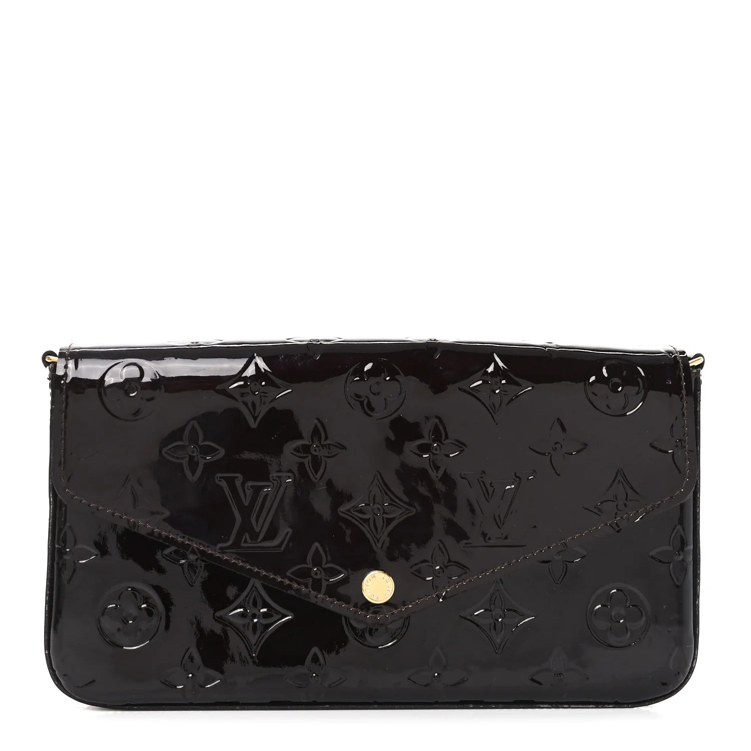 Vernis Pochette Felicie Chain Wallet Amarante