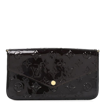 Vernis Pochette Felicie Chain Wallet Amarante