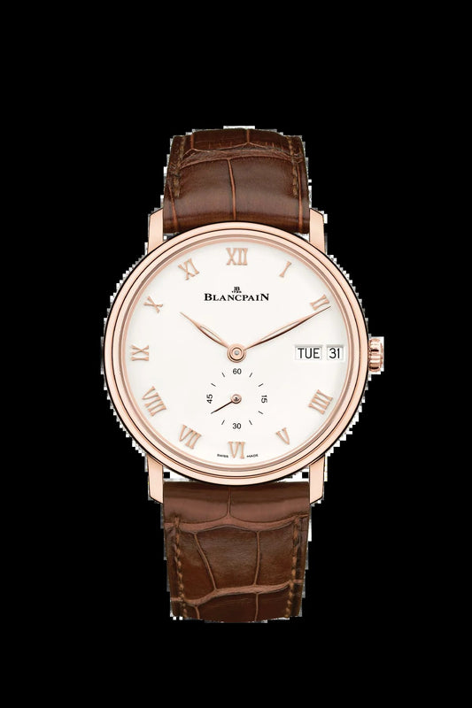 Unworn  Villeret Ultra Slim Day Date, 18K Red Gold, 40 Mm, Ref# 6652-3642-55B, Box and Papers