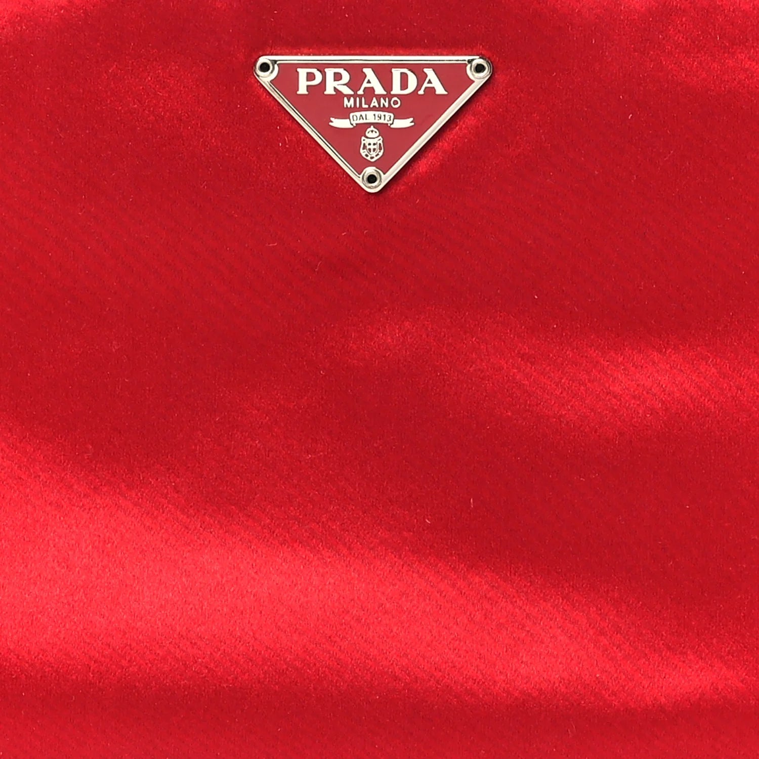 Satin Pochette Bag Red