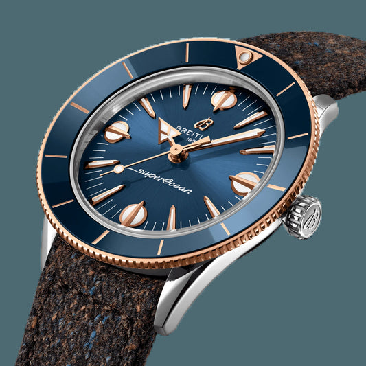 Superocean Heritage '57 Highlands, 38Mm, Stainless Steel and 18K Red Gold, Ref# U10340161C1A1, Unworn 2024