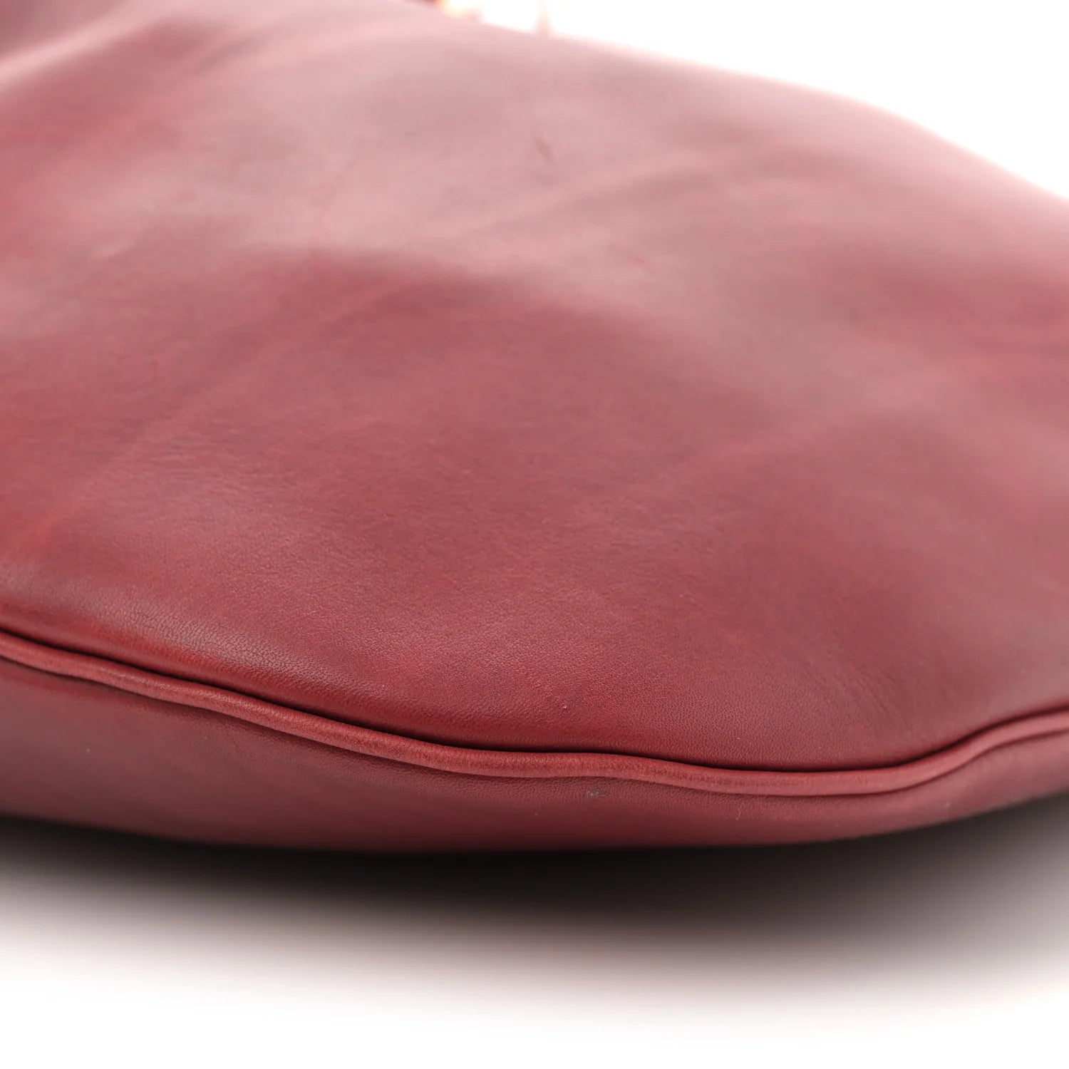 Smooth Calfskin Paris VII Large Flat Hobo Red