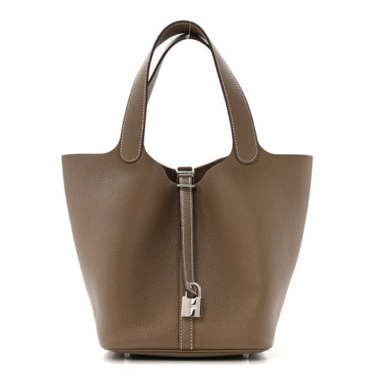 Taurillon Clemence Picotin Lock 22 MM Etoupe