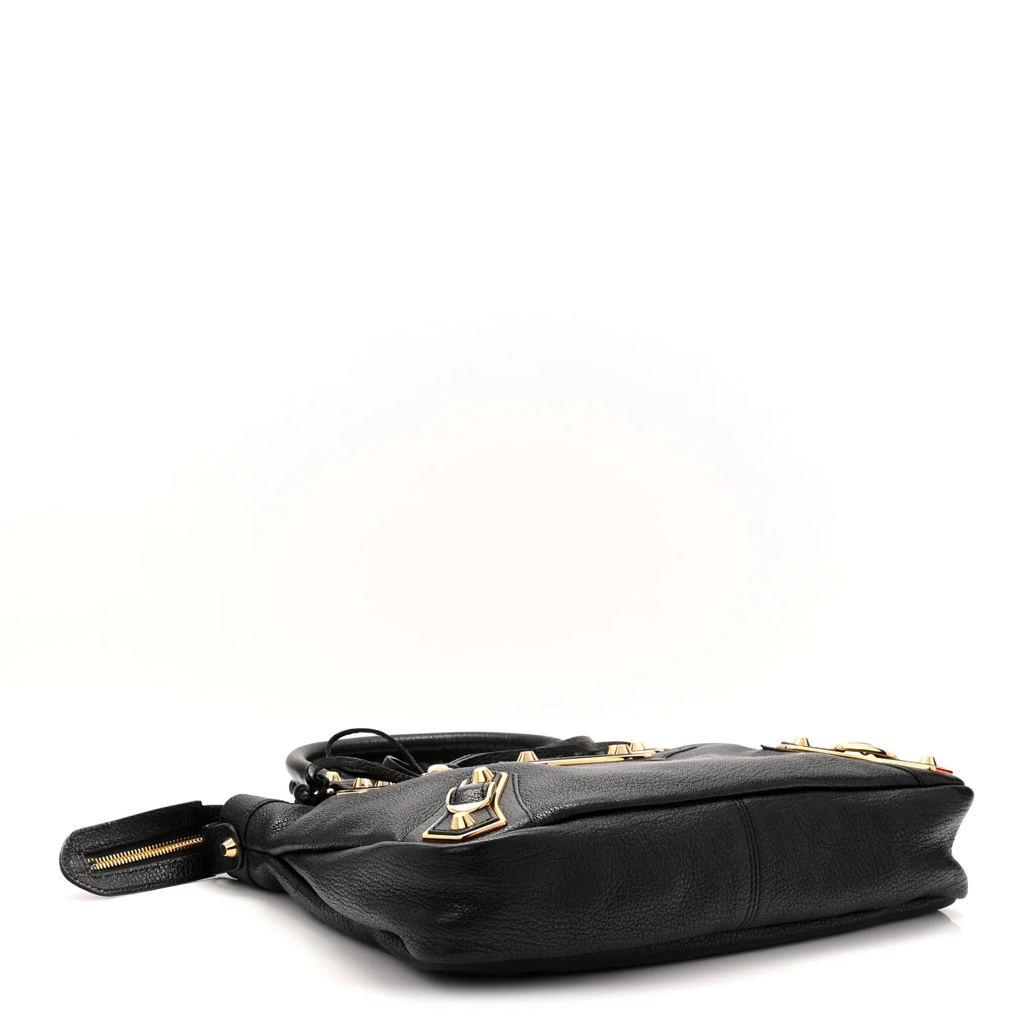 Chevre Gold Metallic Edge Hardware Town Black