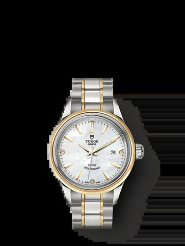Style, Stainless Steel and Yellow Gold with Diamond-Set, 28Mm, Ref# M12103-0017