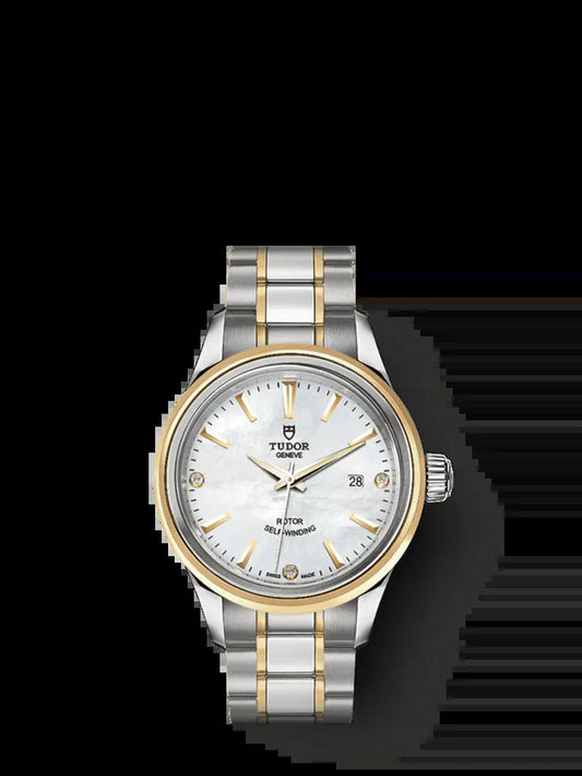 Style, Stainless Steel and Yellow Gold with Diamond-Set, 28Mm, Ref# M12103-0017