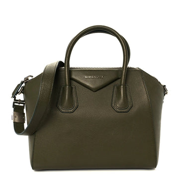 Sugar Goatskin Small Antigona Khaki