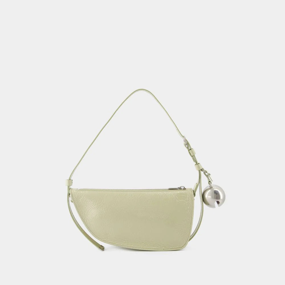 PASTEL GREEN LEATHER KNIGHT SMALL SHOULDER BAG