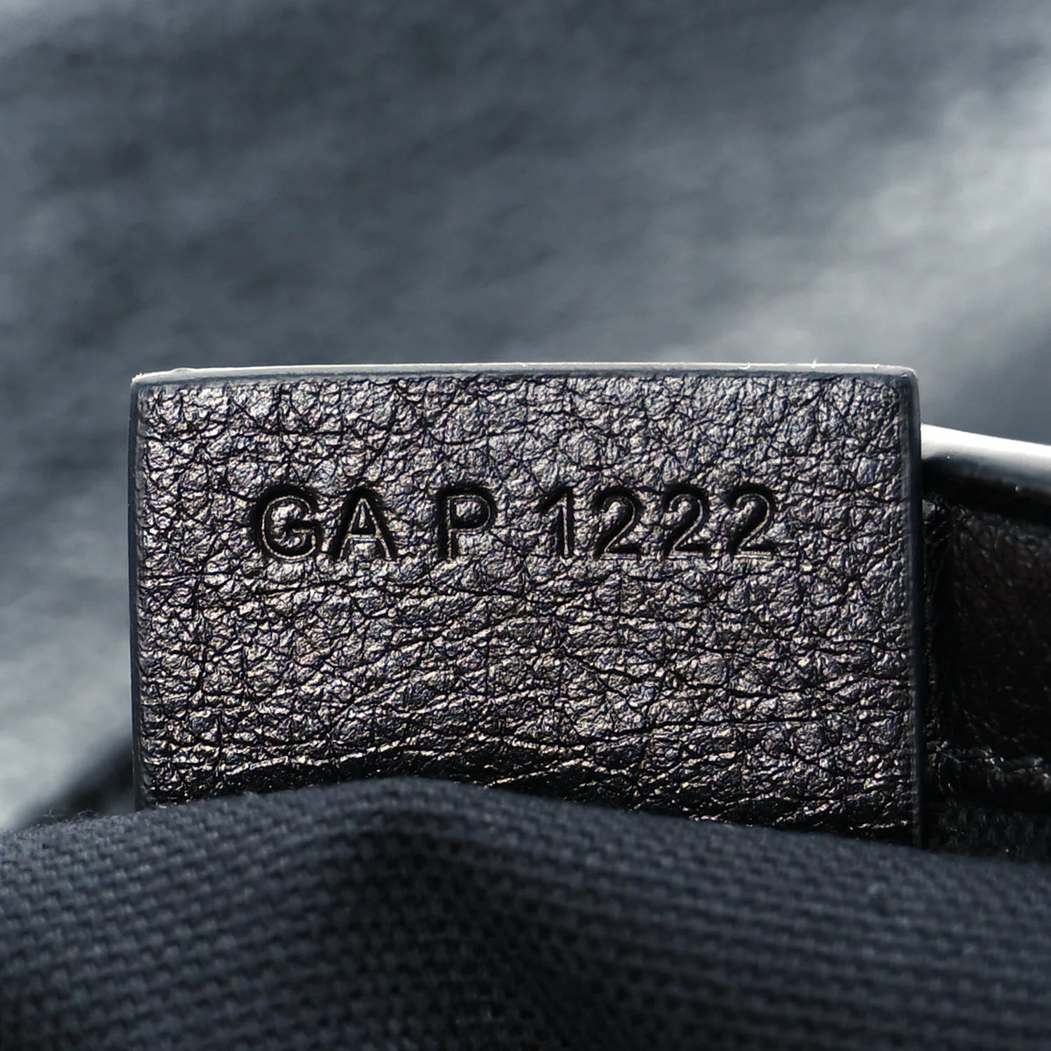 Tumbled Calfskin Large Voyou Bag Black