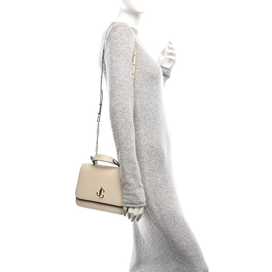 Grainy Calfskin JC Top Handle Beige