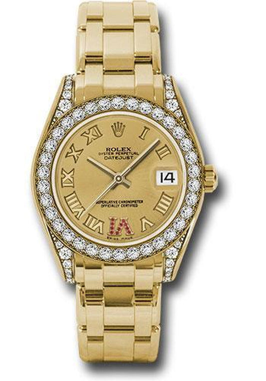 Rolex Datejust Pearlmaster 34Mm Watch: 81158 Chrr