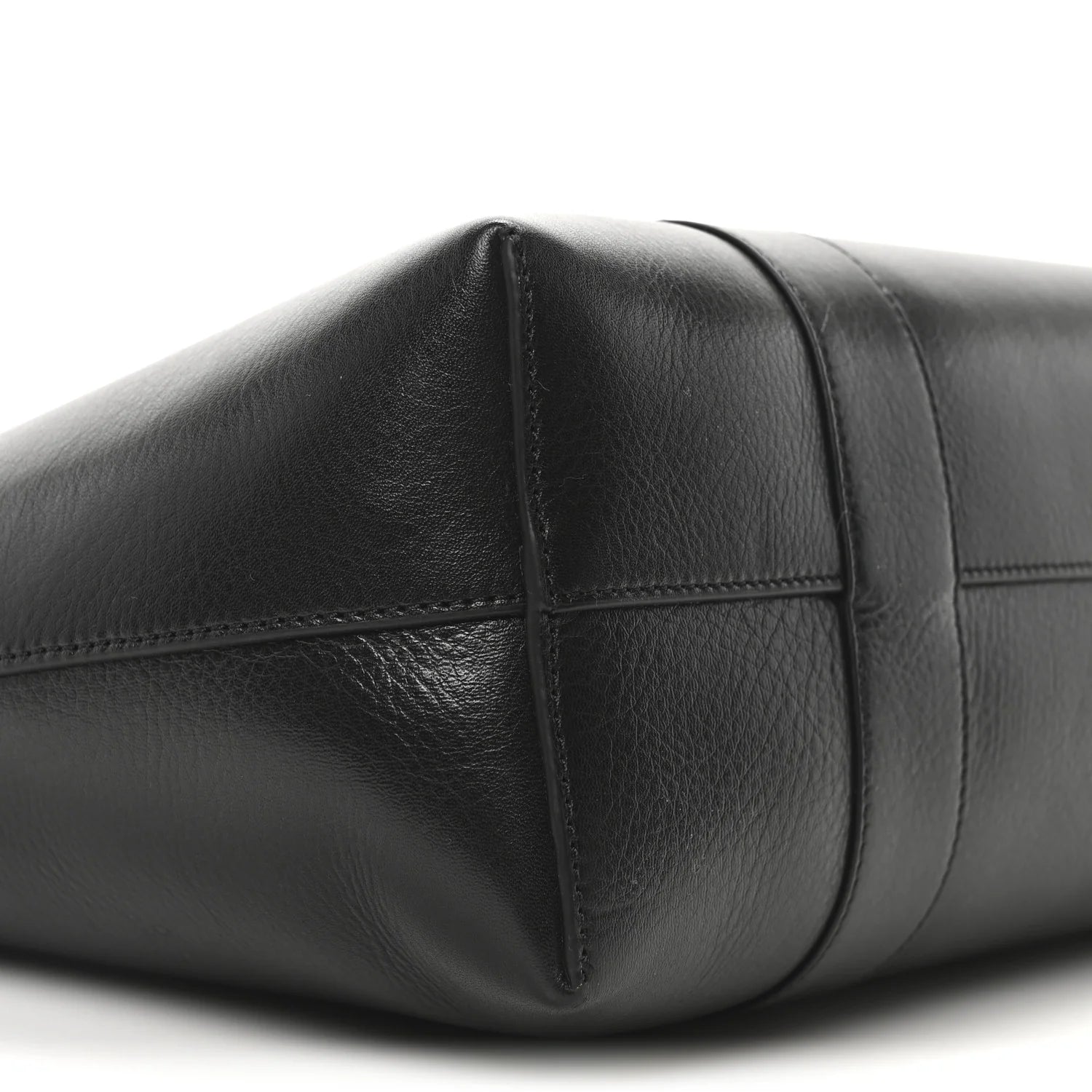 High Shine Grain Bayswater Tote Black