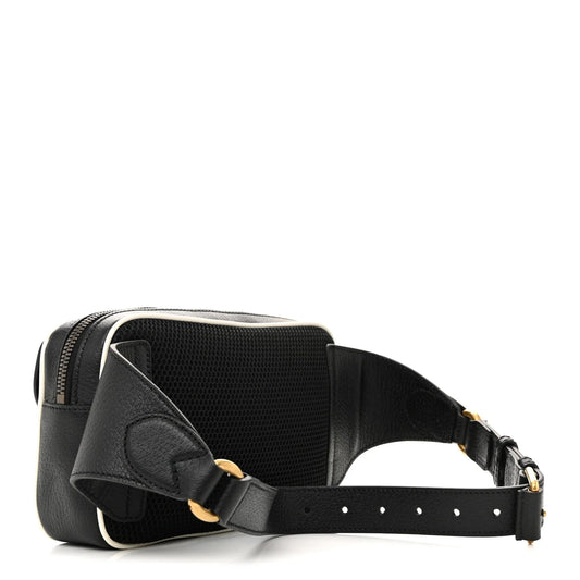 X adidas Textured Dollar Calfskin Belt Bag Black