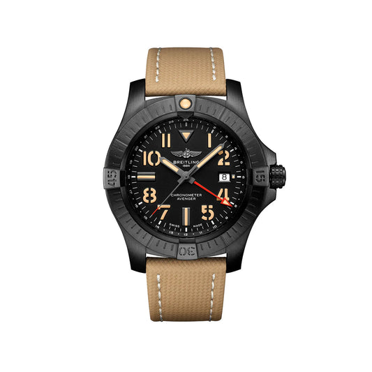 Unworn  Avenger Automatic Gmt 45 Night Mission Ref# V32395101B1X2, Box and Papers