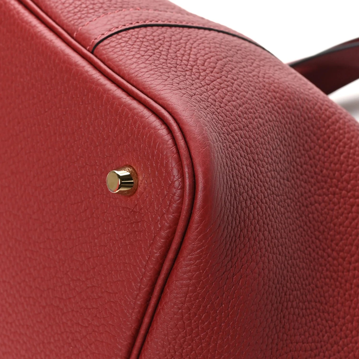 Taurillon Clemence Picotin Lock 22 MM Rouge H