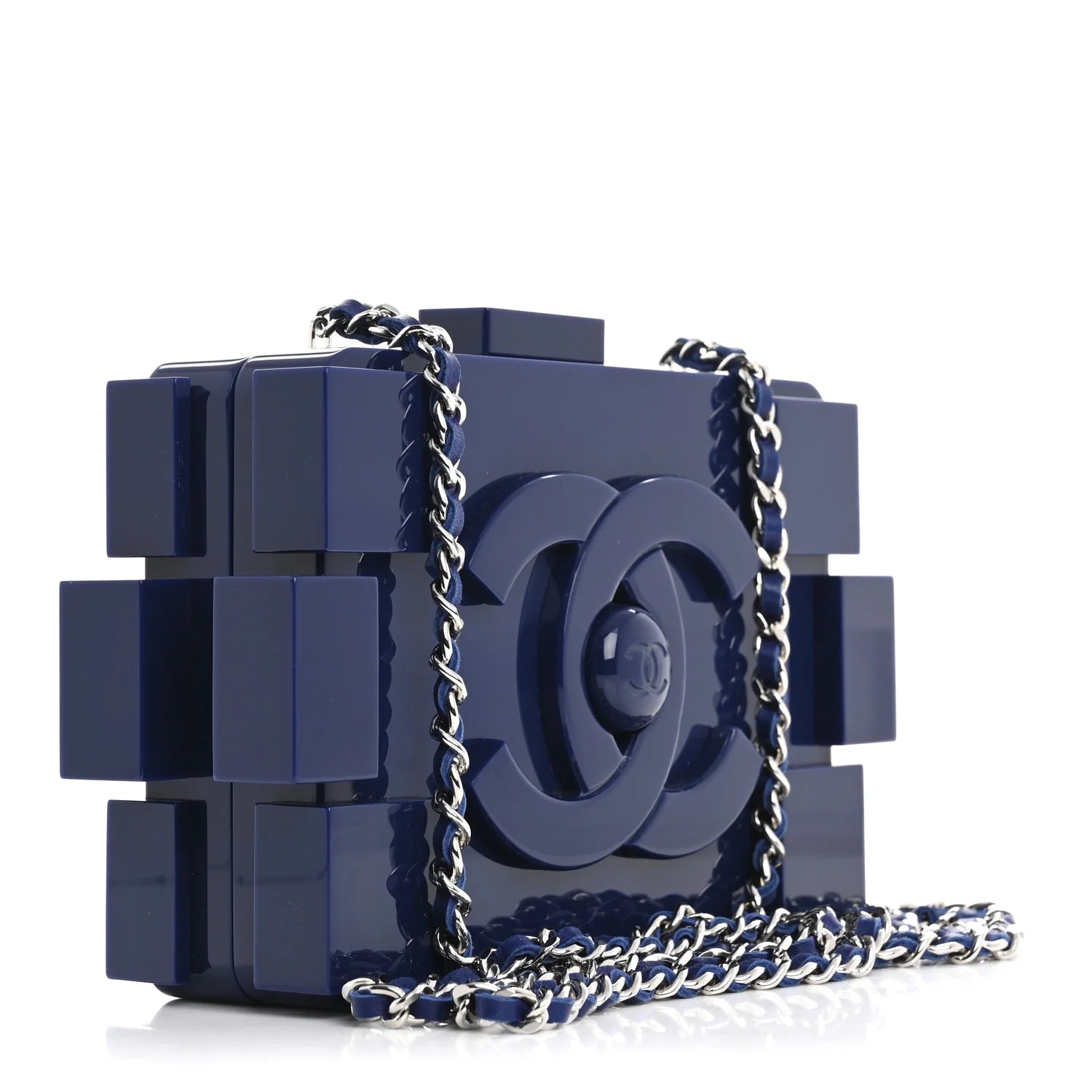 Plexiglass Boy Brick Lego Clutch Dark Blue