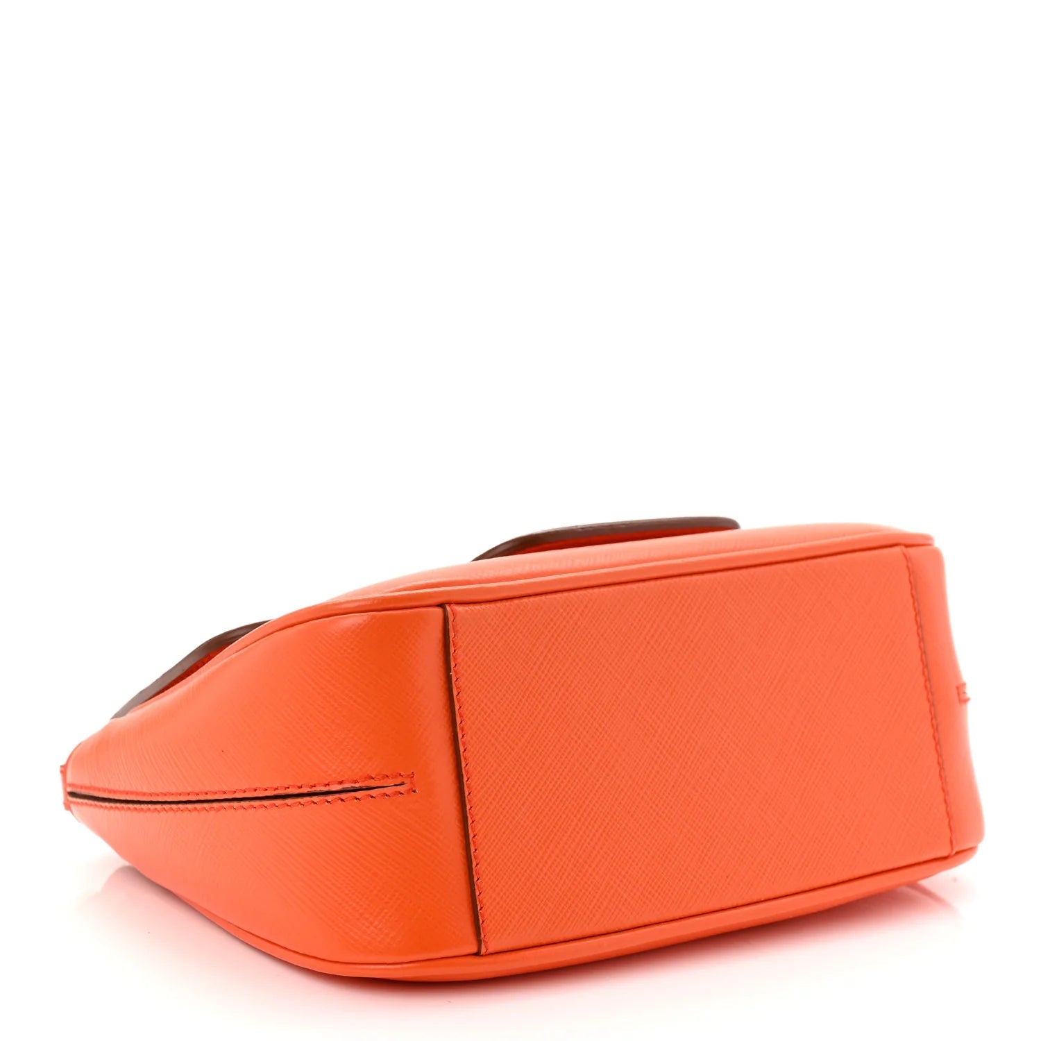 Printed Calfskin Paris Crossbody Bag Orange