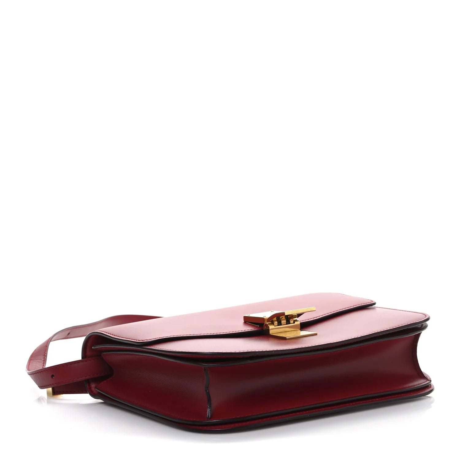 Smooth Calfskin Medium Classic Box Flap Bag Red