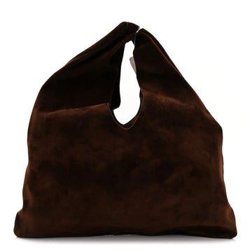 Suede Small Bindle Bag Espresso