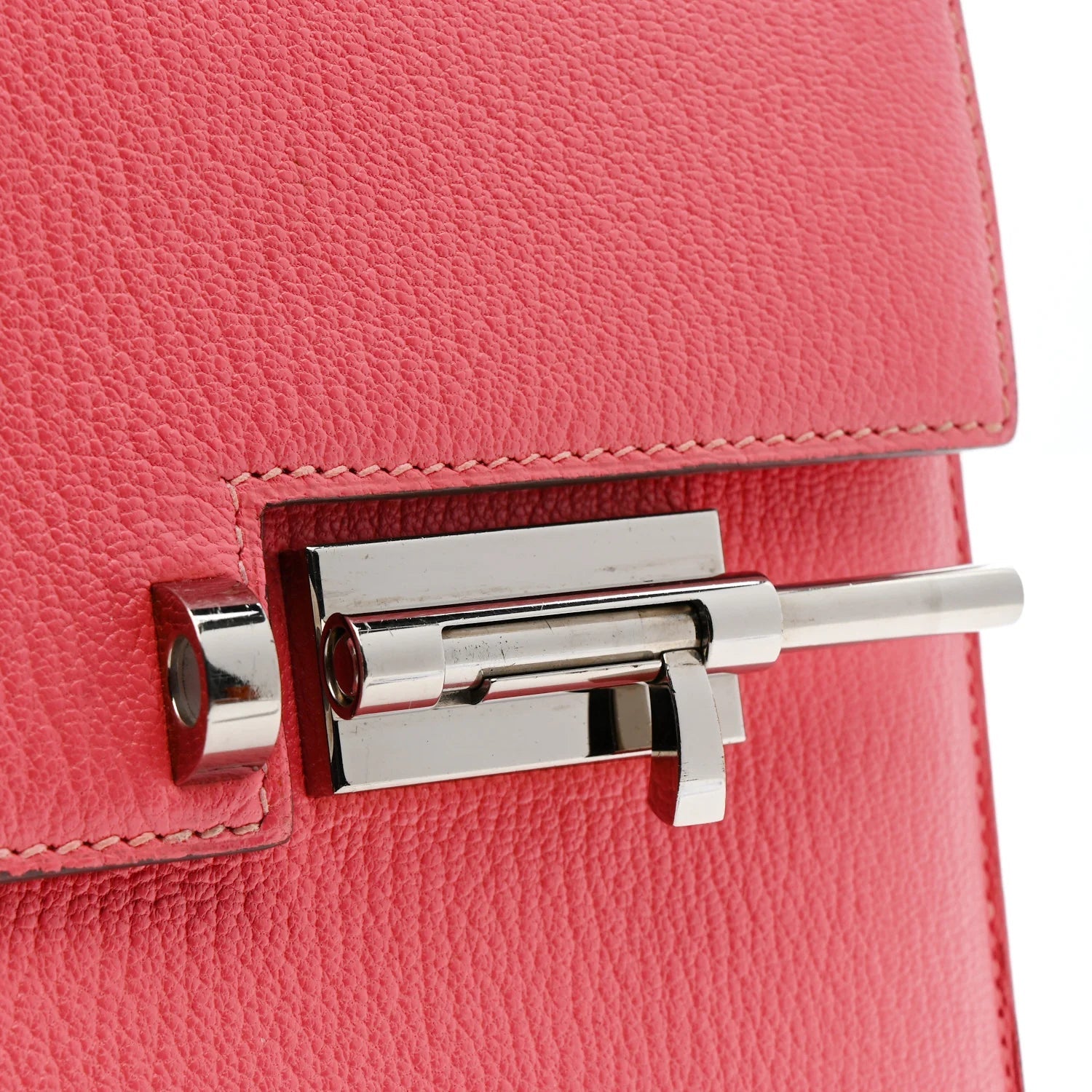 Chevre Mysore Mini Verrou Chaine Bag Rose Azalee