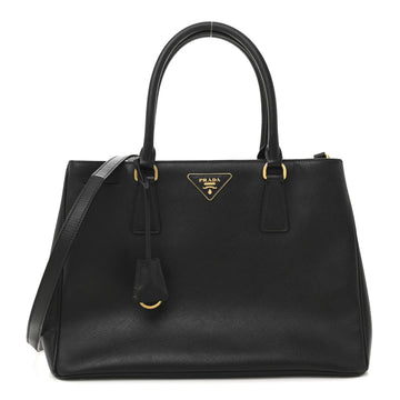 Saffiano Lux Medium Tote Black