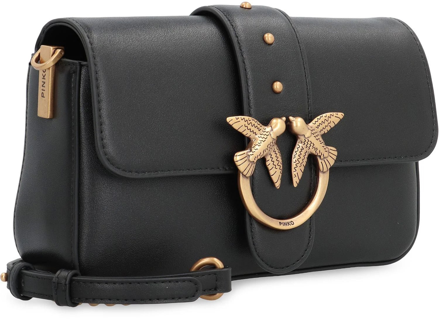 LOVE ONE MINI SLOUCHY LEATHER SHOULDER BAG