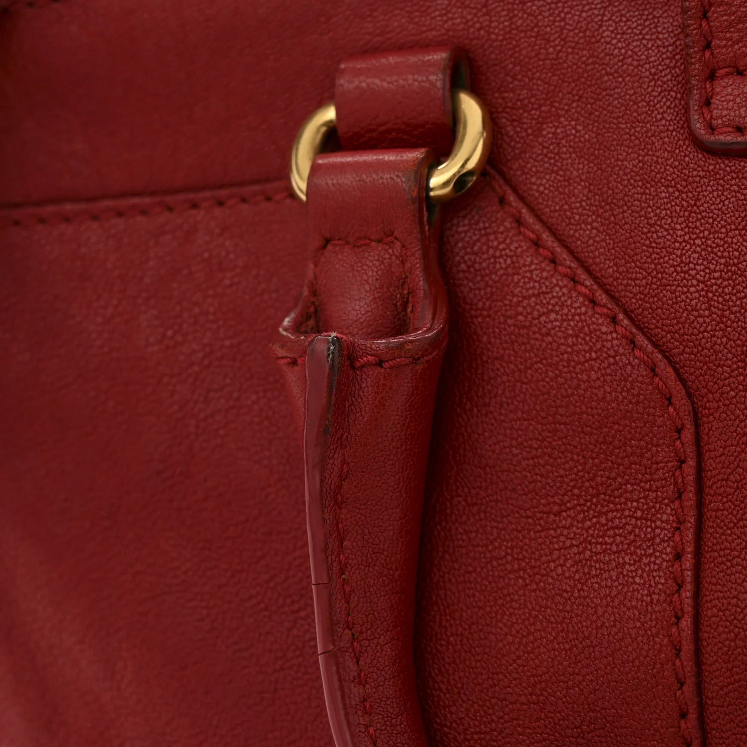 Sheepskin Small Cabas Chyc Red