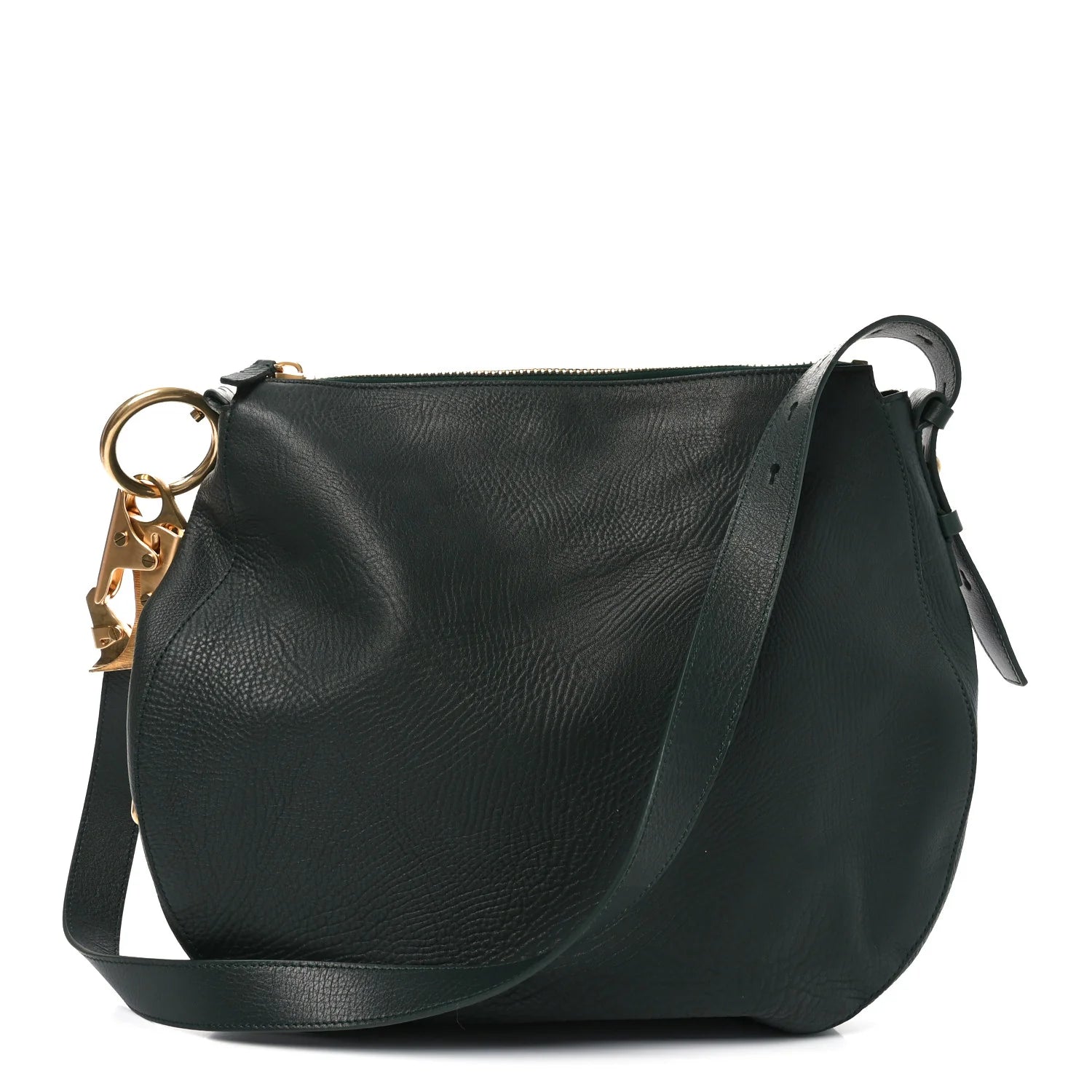 Grainy Calfskin Medium Knight Bag Vine