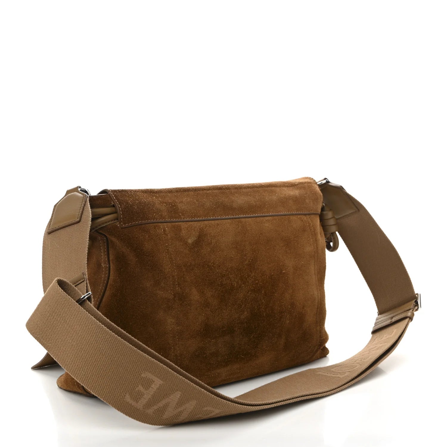 Suede Flamenco Satchel Tobacco