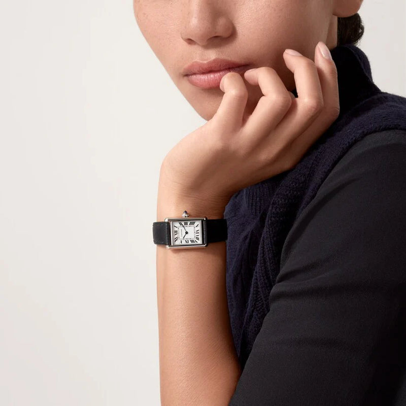 Unworn  Tank Must De , Small Stainless Steel, 29.5Mm X 22Mm, Ref# WSTA0042, Box and Papers